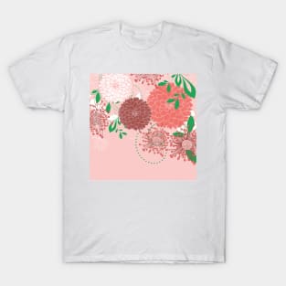 Asian-Inspired Chrysanthemum 3 T-Shirt